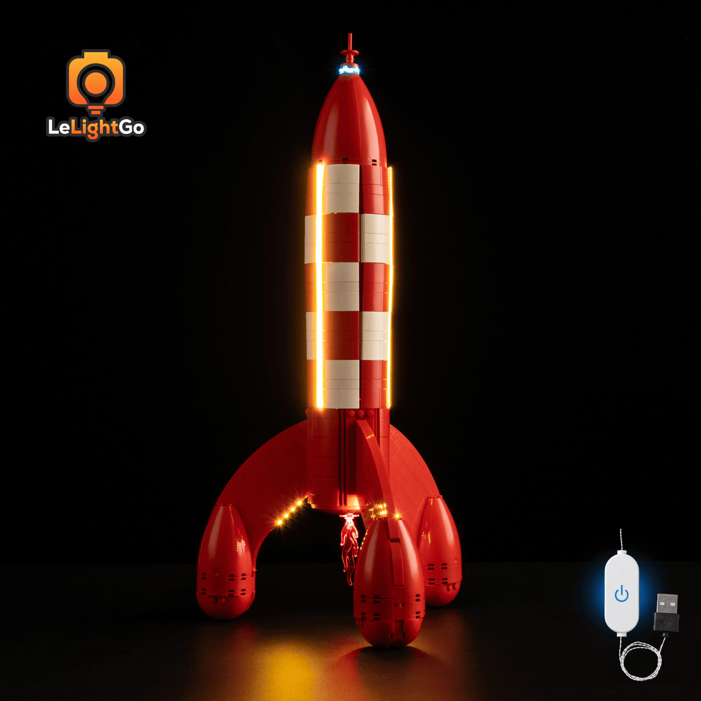 Light Kit For Tintin Moon Rocket 21367