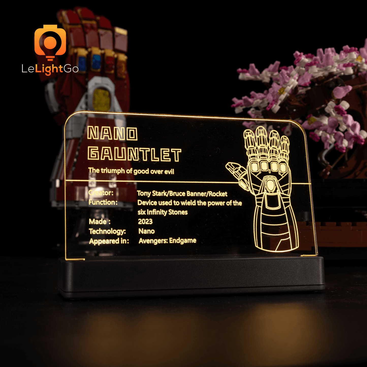 LED Nameplate for Nano Gauntlet 76223