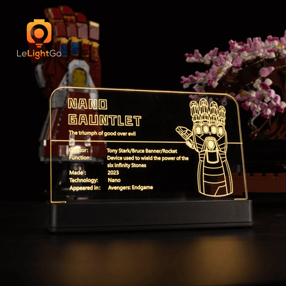 LED Nameplate for Nano Gauntlet 76223