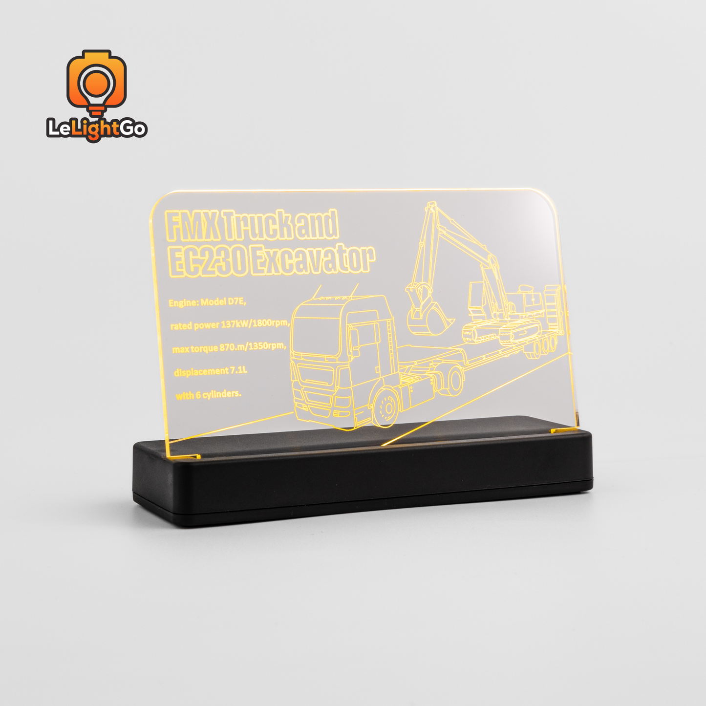 LED Nameplate for Volvo FMX Truck & EC230 Electric Excavator 42175