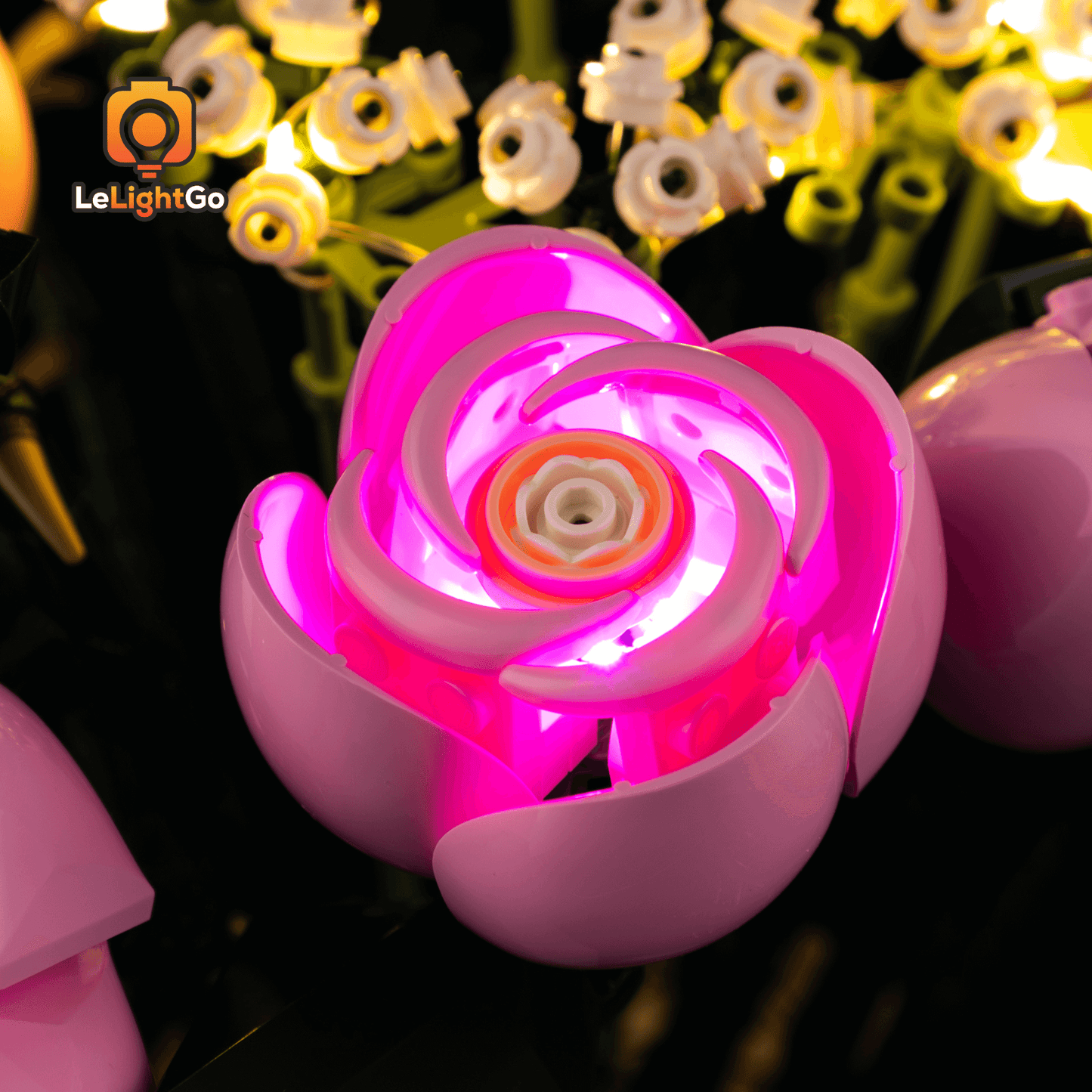 Light Kit For Bouquet of Pink Roses 10374