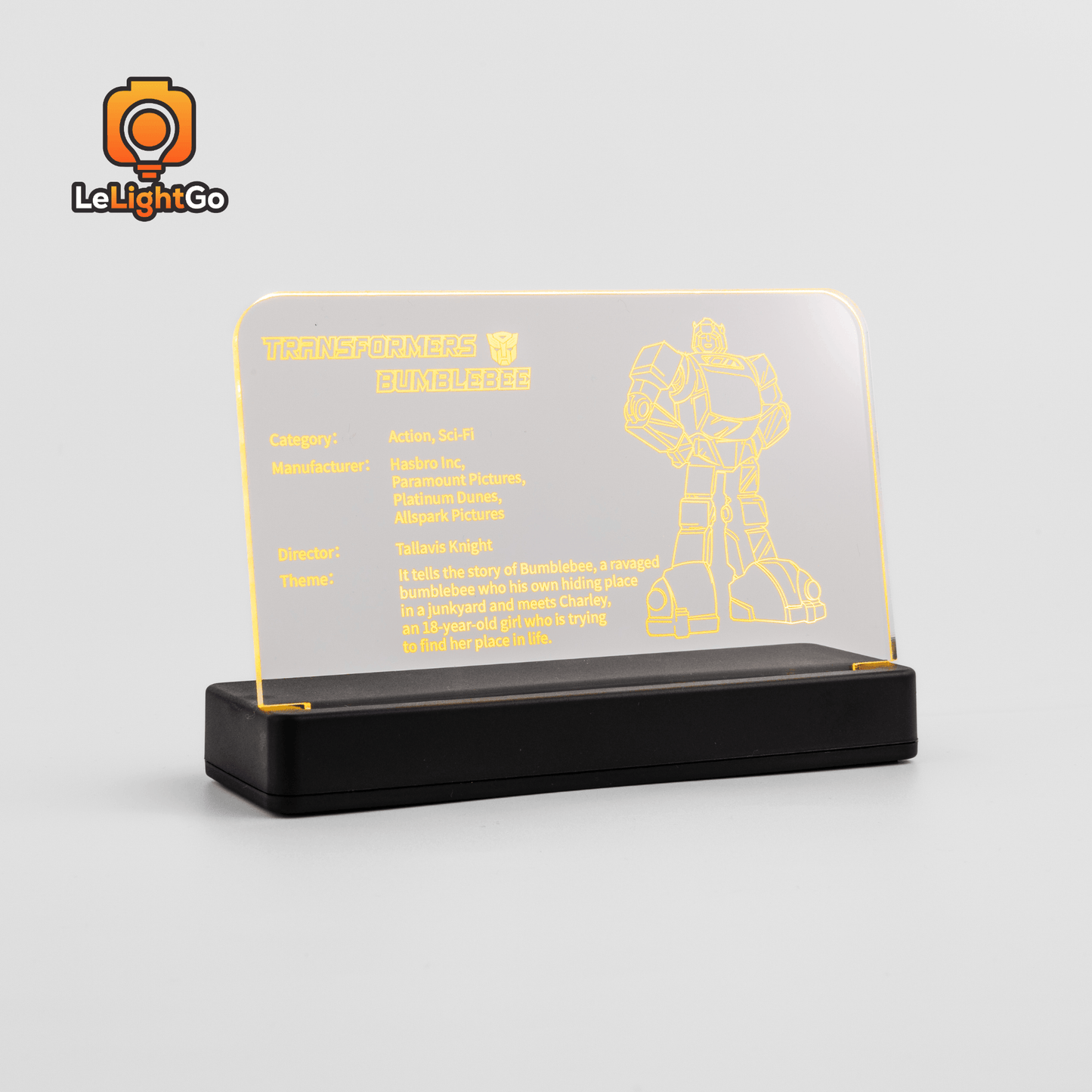 LED Nameplate for Bumblebee 10338