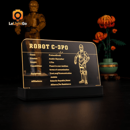 LED Nameplate for C-3PO 75398