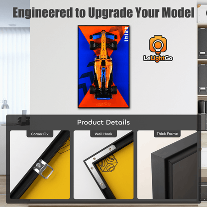 Display Wall-Mount for McLaren Formula 1 Race Car 42141