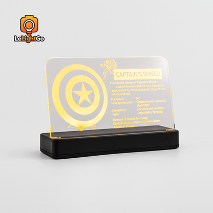 LED Nameplate for Captain America's Shield 76262
