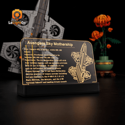 LED Nameplate for The Avengers Helicarrier 76295