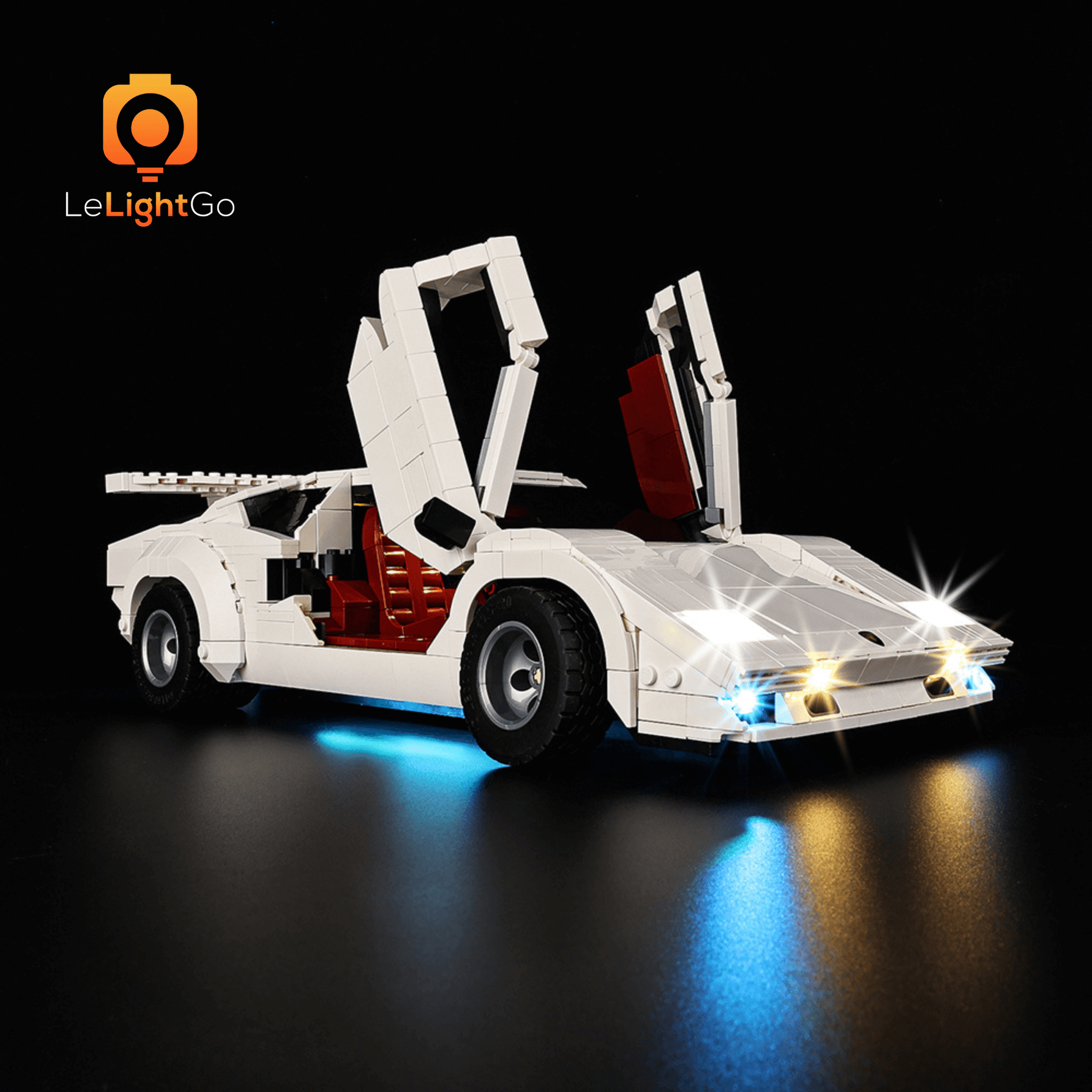 GEAMENT Set di Luci LED Compatibile Con LEGO Lamborghini Countach 5000 Quattrovalvole - Kit Di Illuminazione per Icons 10337 (Modello di mattoncini non incluso GEAMENT Set di Luci LED Compatibile Con LEGO Lamborghini Countach 5000 Quattrovalvole - Kit Di Illuminazione per Icons 10337 (Modello di mattoncini non incluso