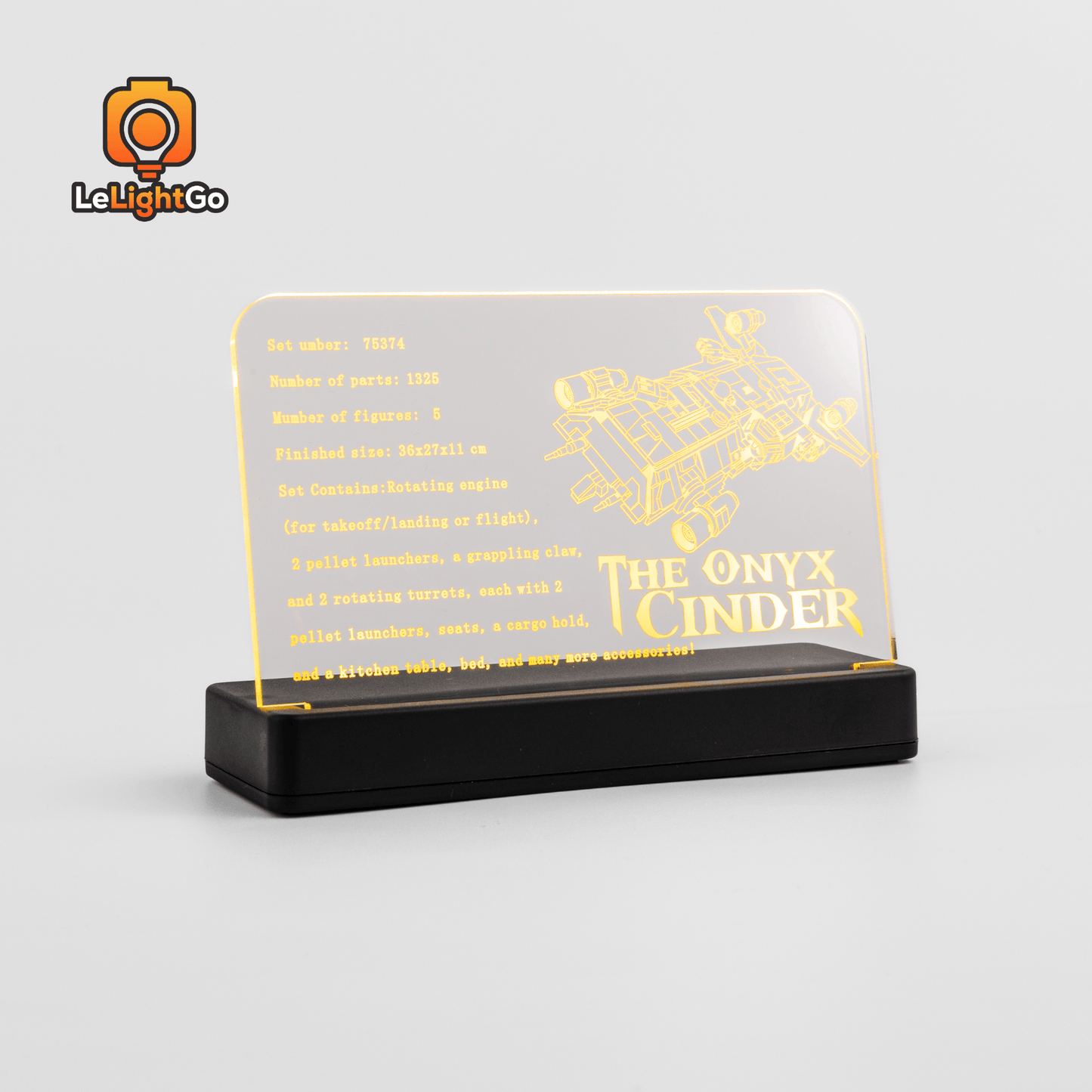 LED Nameplate for The Onyx Cinder 75374