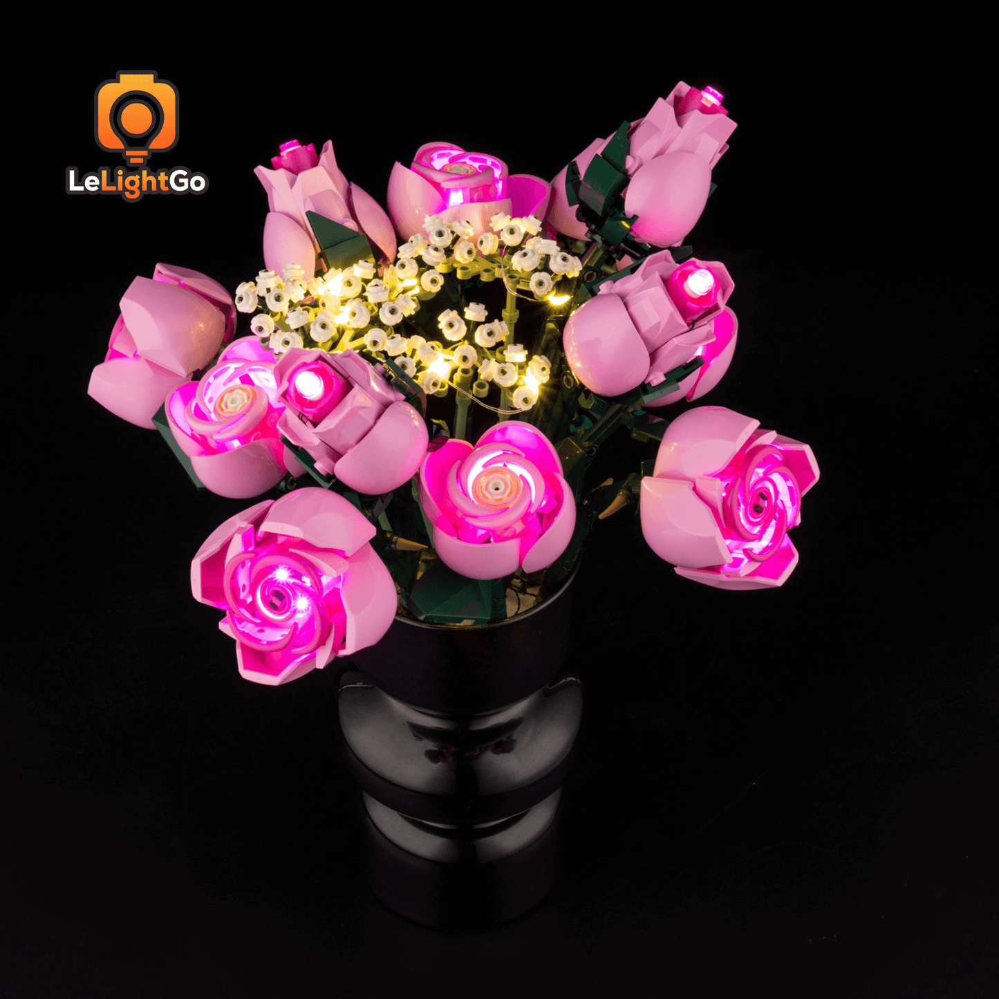 Light Kit For Bouquet of Pink Roses 10374