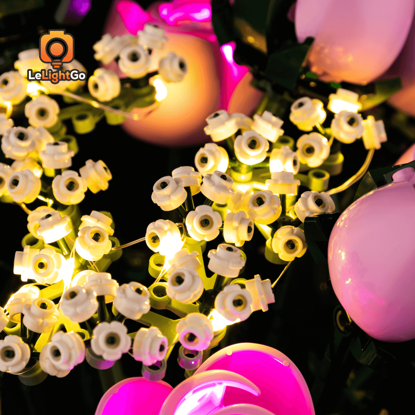 Light Kit For Bouquet of Pink Roses 10374