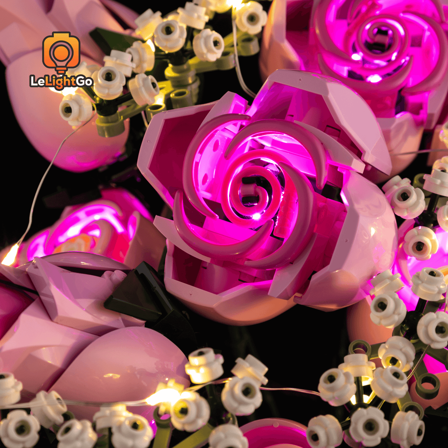 Light Kit For Bouquet of Pink Roses 10374