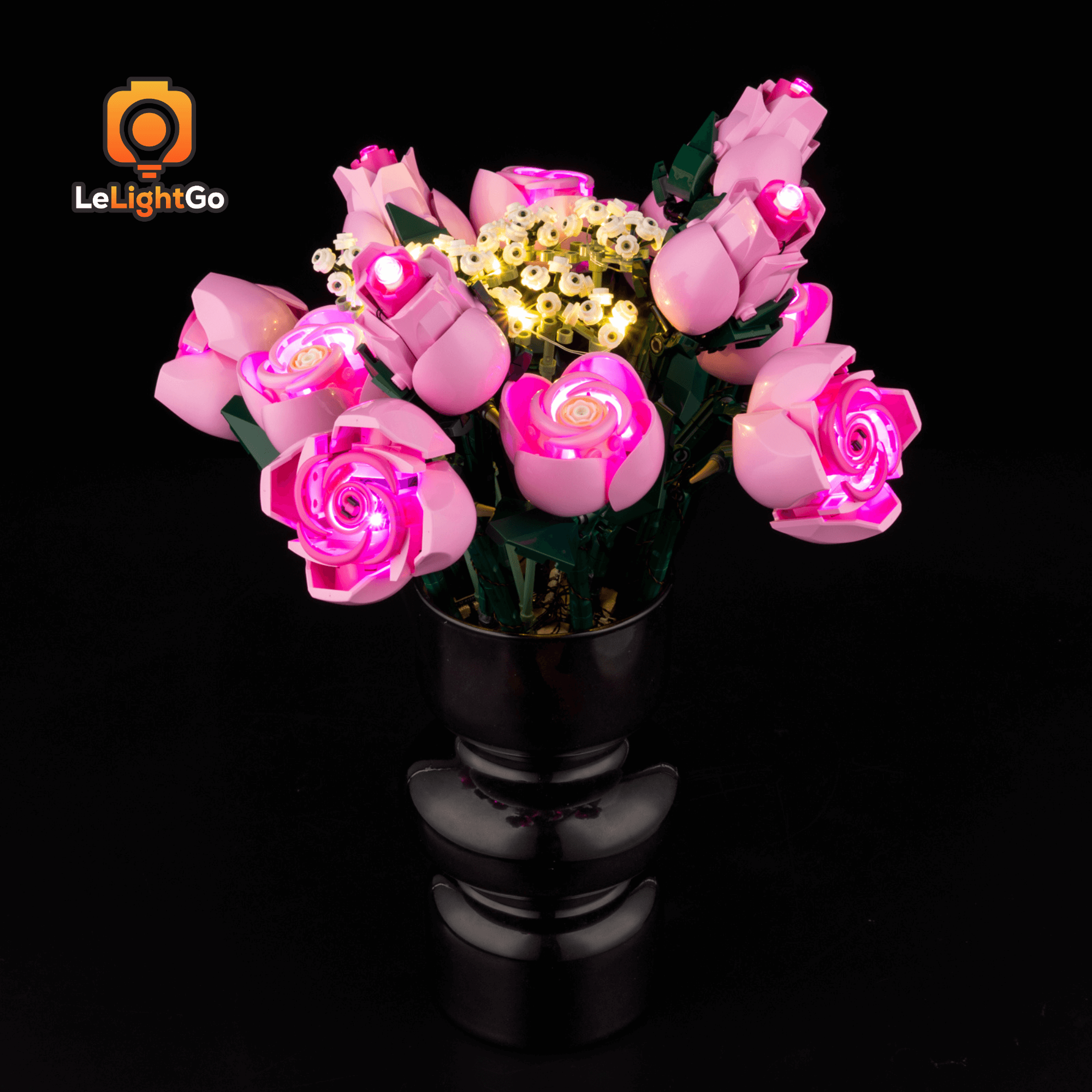 Light Kit For Bouquet of Pink Roses 10374 – LeLightGo