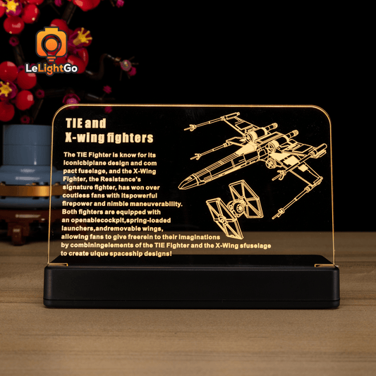 LED Nameplate for TIE Fighter & X-Wing Mash-up 75393