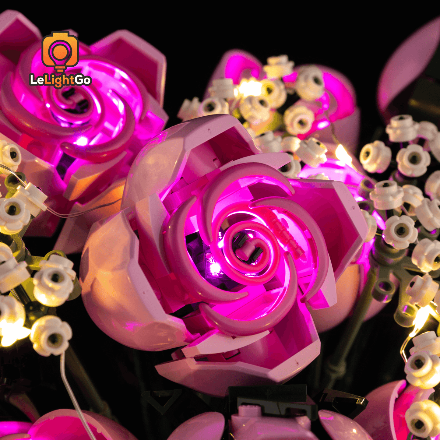 Light Kit For Bouquet of Pink Roses 10374