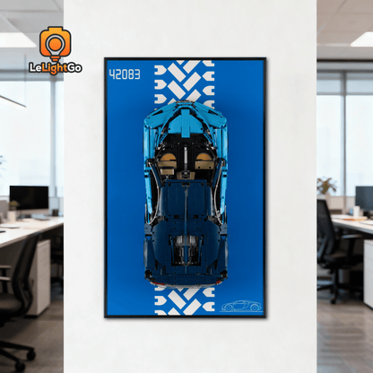 Display Wall-Mount for Bugatti Chiron 42083