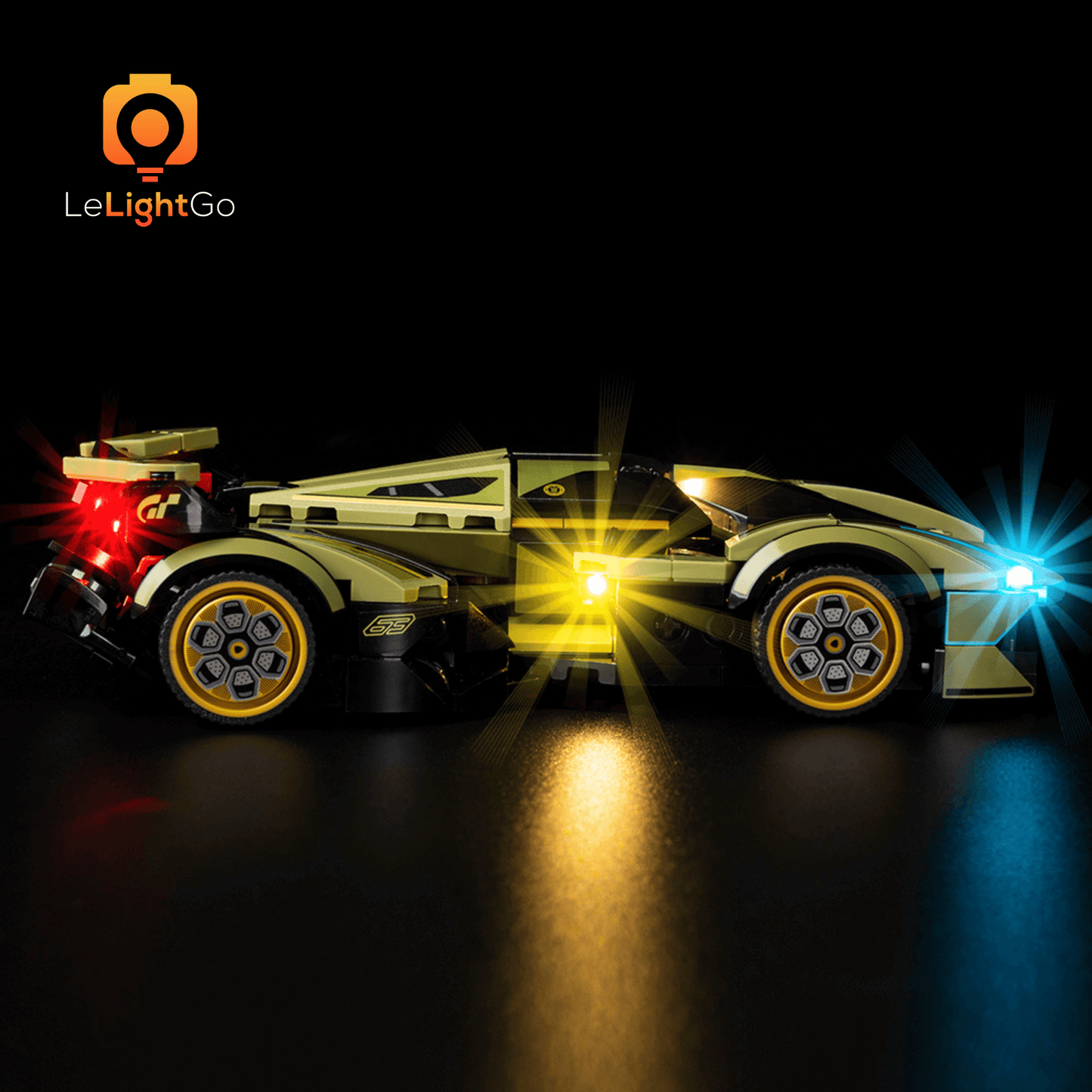 Light Kit For Lamborghini Lambo V12 Vision GT Super Car 76923