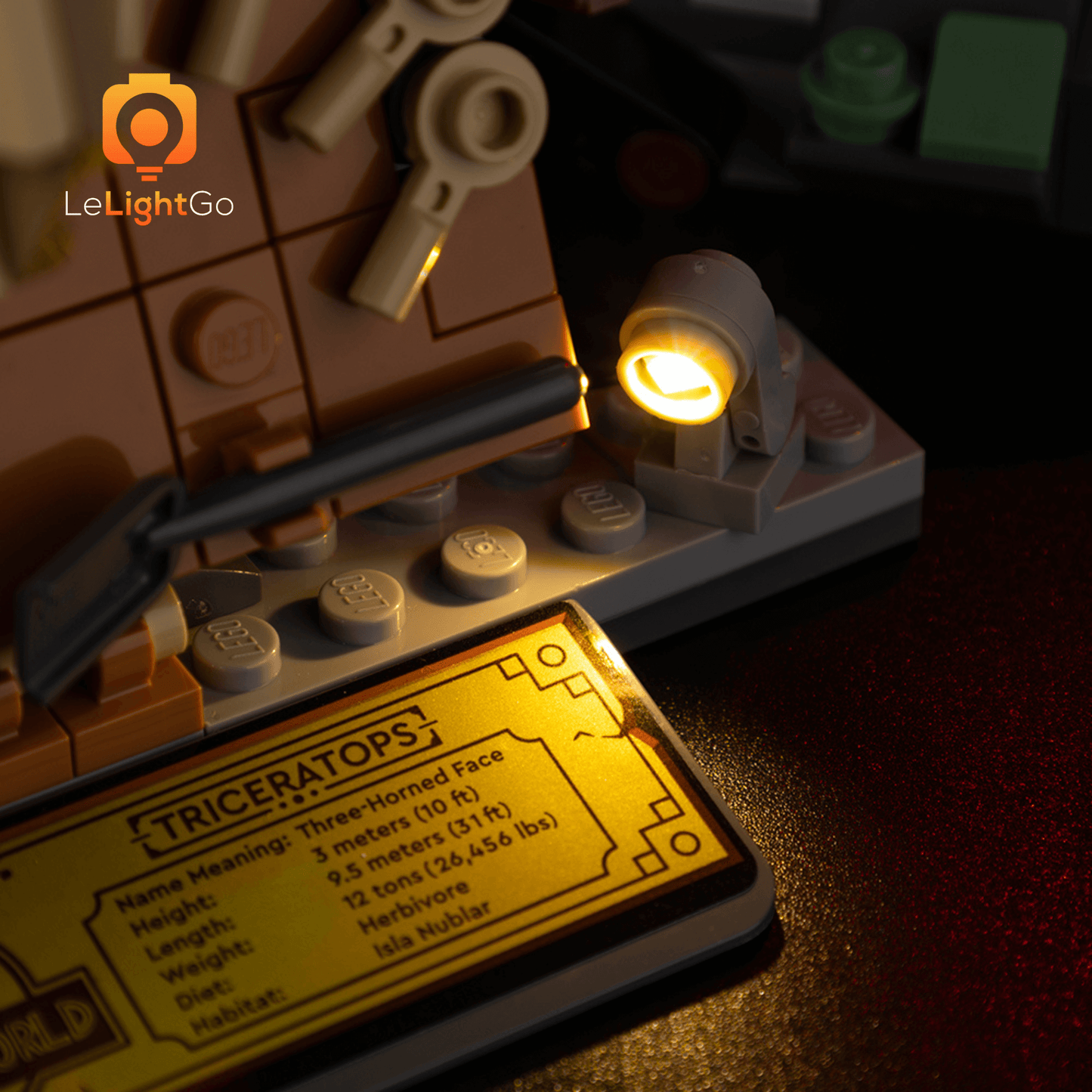 Light Kit For Dinosaur Fossils: Triceratops Skull 76969