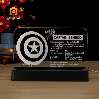 LED Nameplate for Captain America's Shield 76262