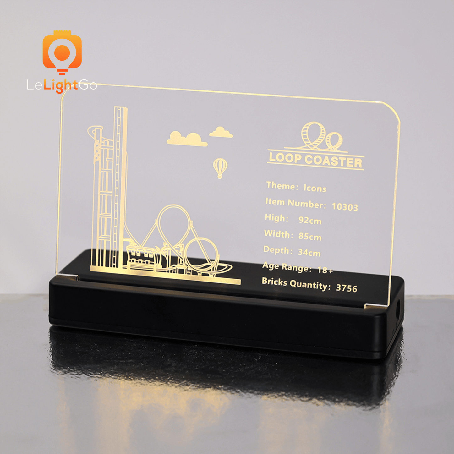 LED Nameplate for Loop Coaster 10303