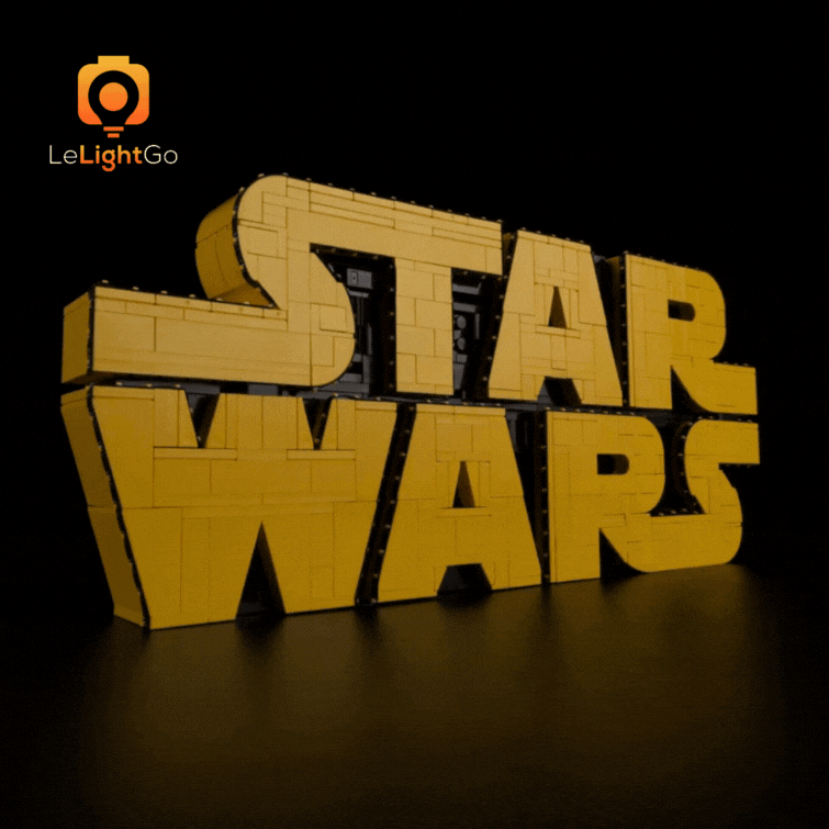 Light Kit For Brick-Built Star Wars Logo 75407