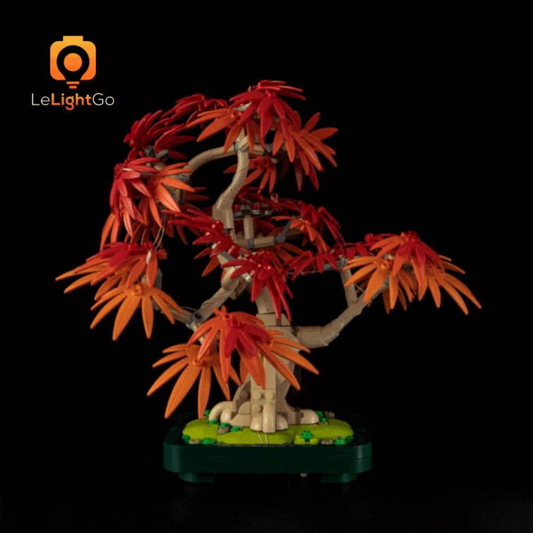 Plastic Tree 真っ赤な糸 ライカ ポストカード LEGO Botanicals 10348 Japanese Red Maple Bonsai Tree – TBB