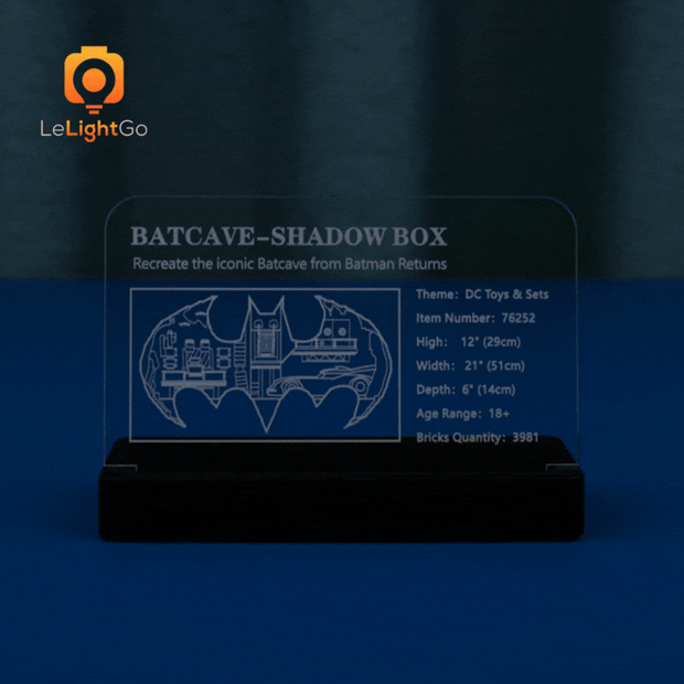 LED Nameplate for Batcave –  Shadow Box 76252