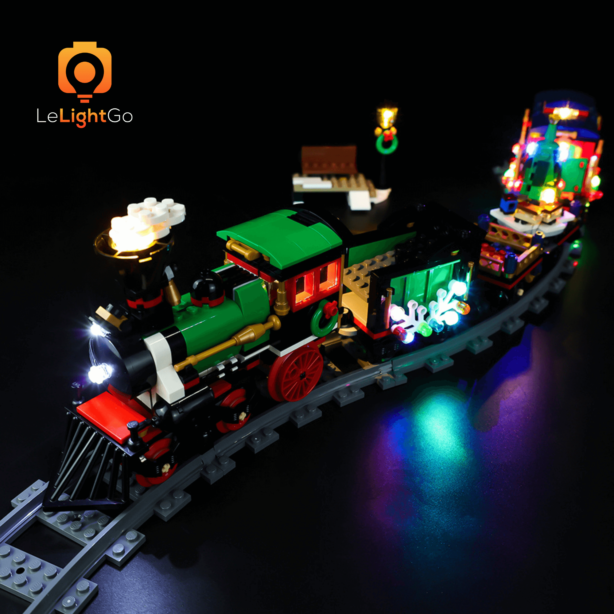 Lego winter holiday hotsell train lights