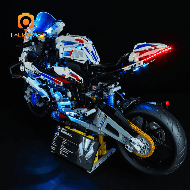 LocoLee LED Licht Kit für Lego 42130 Technic BMW M 1000 RR Motorrad Lichter  Set 