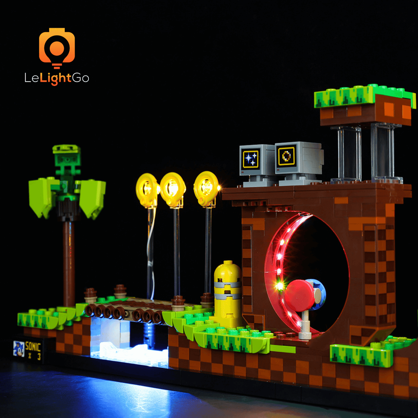 Light Kit For Sonic the Hedgehog – Green Hill Zone 21331