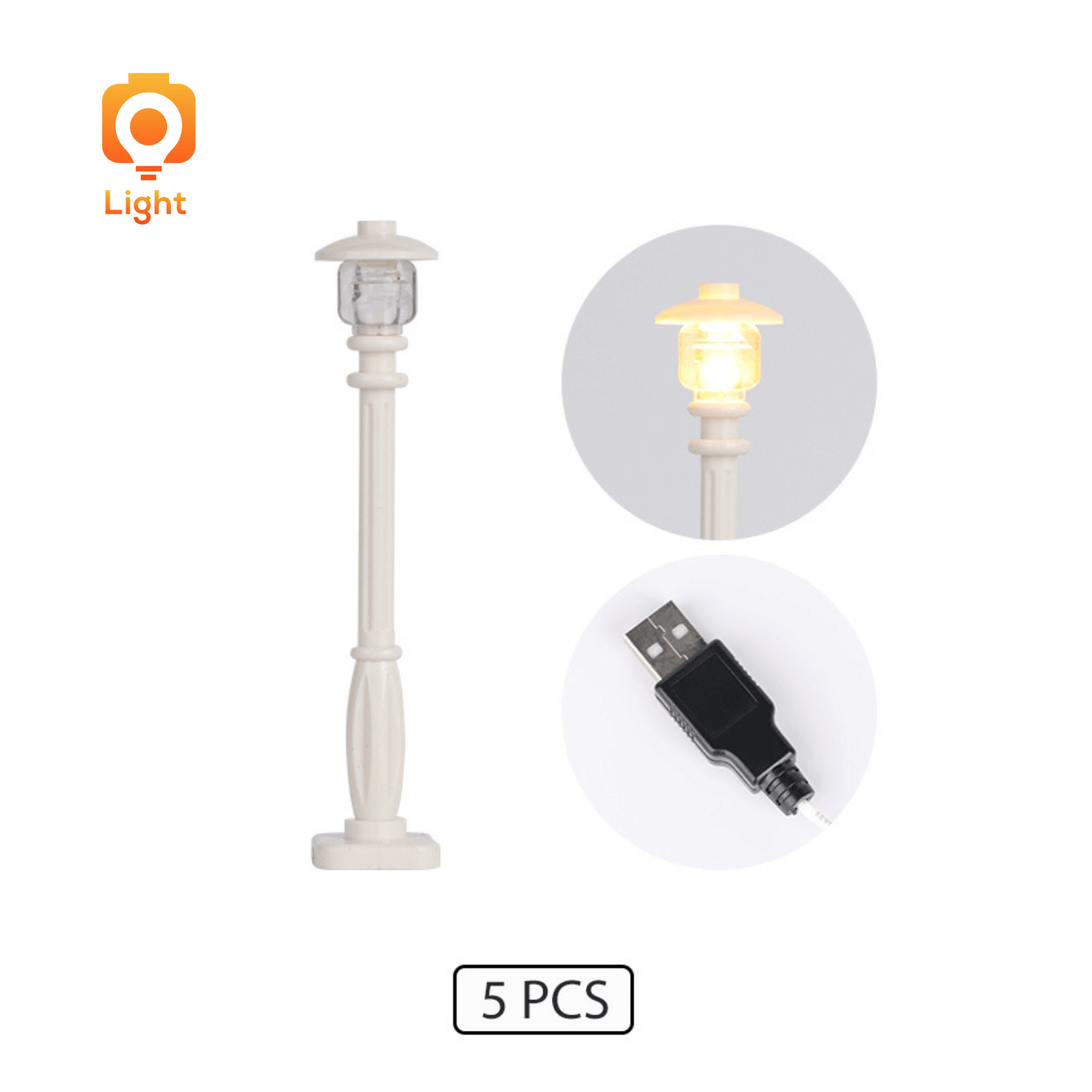 LeLightGo DIY 5PCS Street Lamp Post