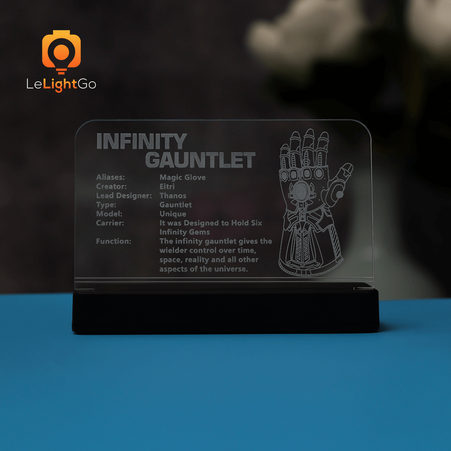 LED Nameplate for Infinity Gauntlet 76191