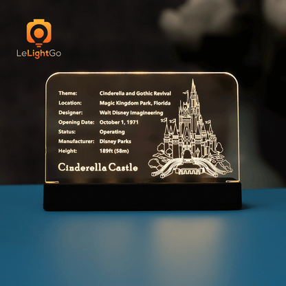 LED Nameplate for The Disney Castle 71040