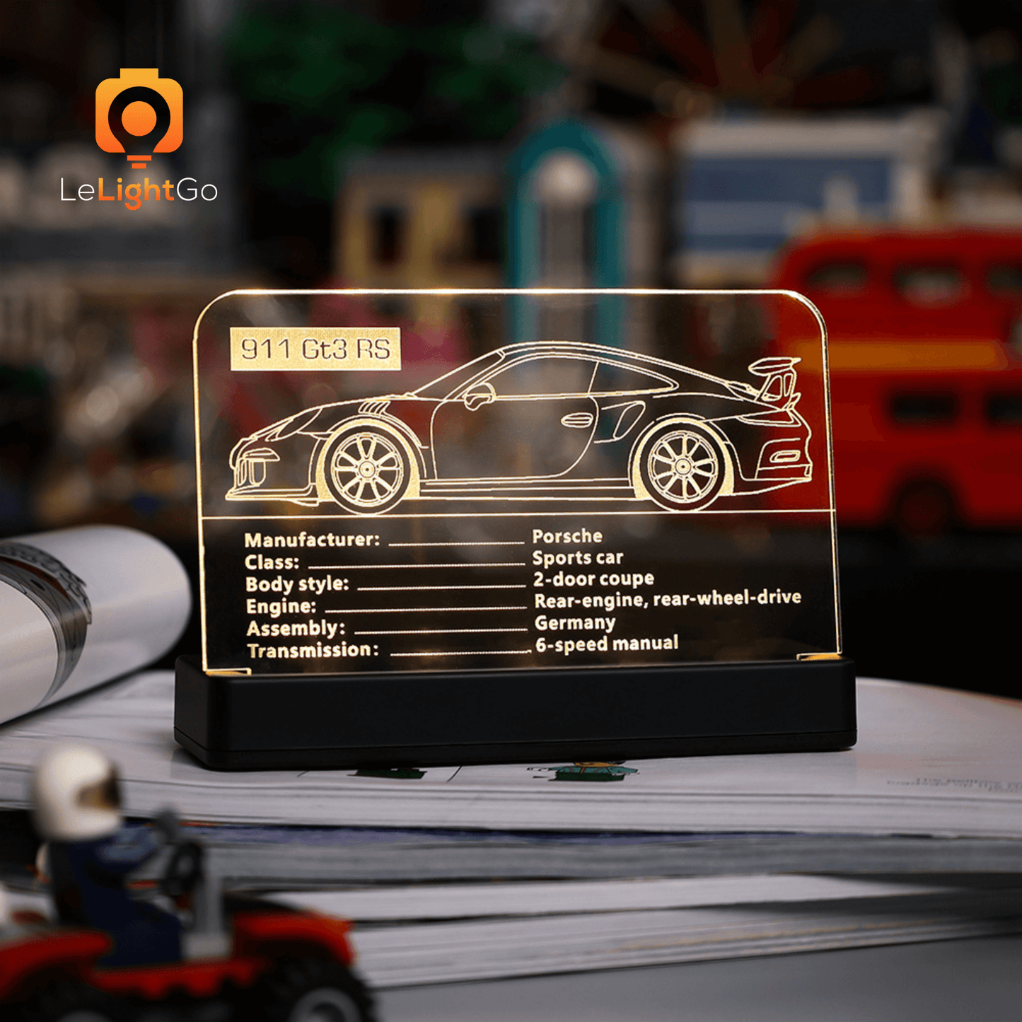 LED Nameplate for Porsche 911 GT3 RS 42056