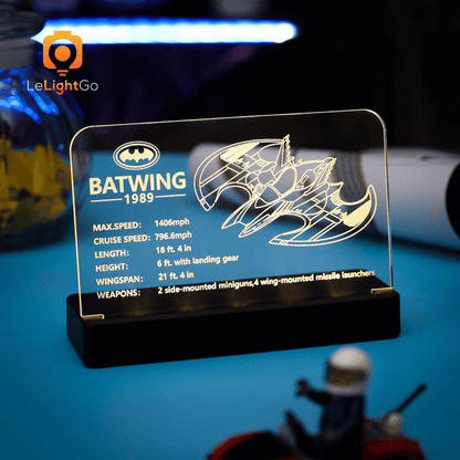 LED Nameplate for 1989 Batwing 76161