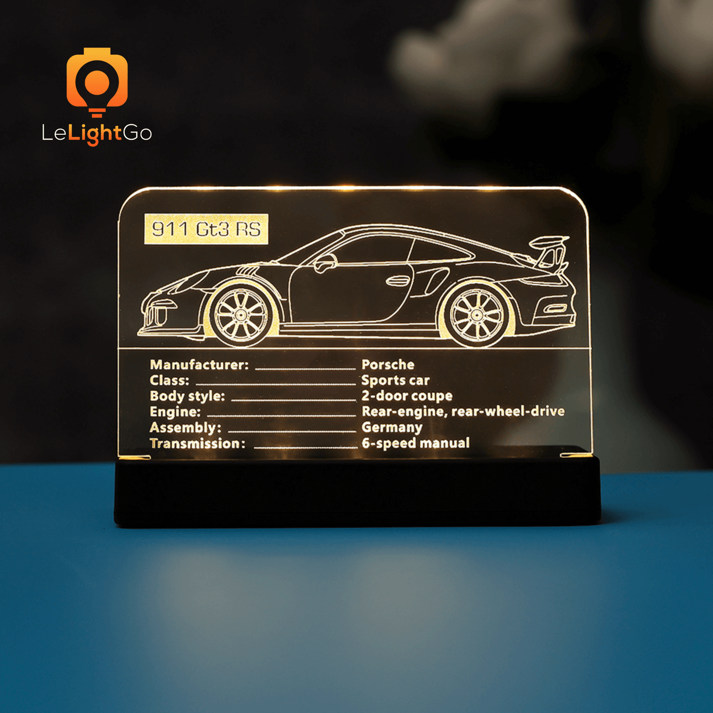 LED Nameplate for Porsche 911 GT3 RS 42056