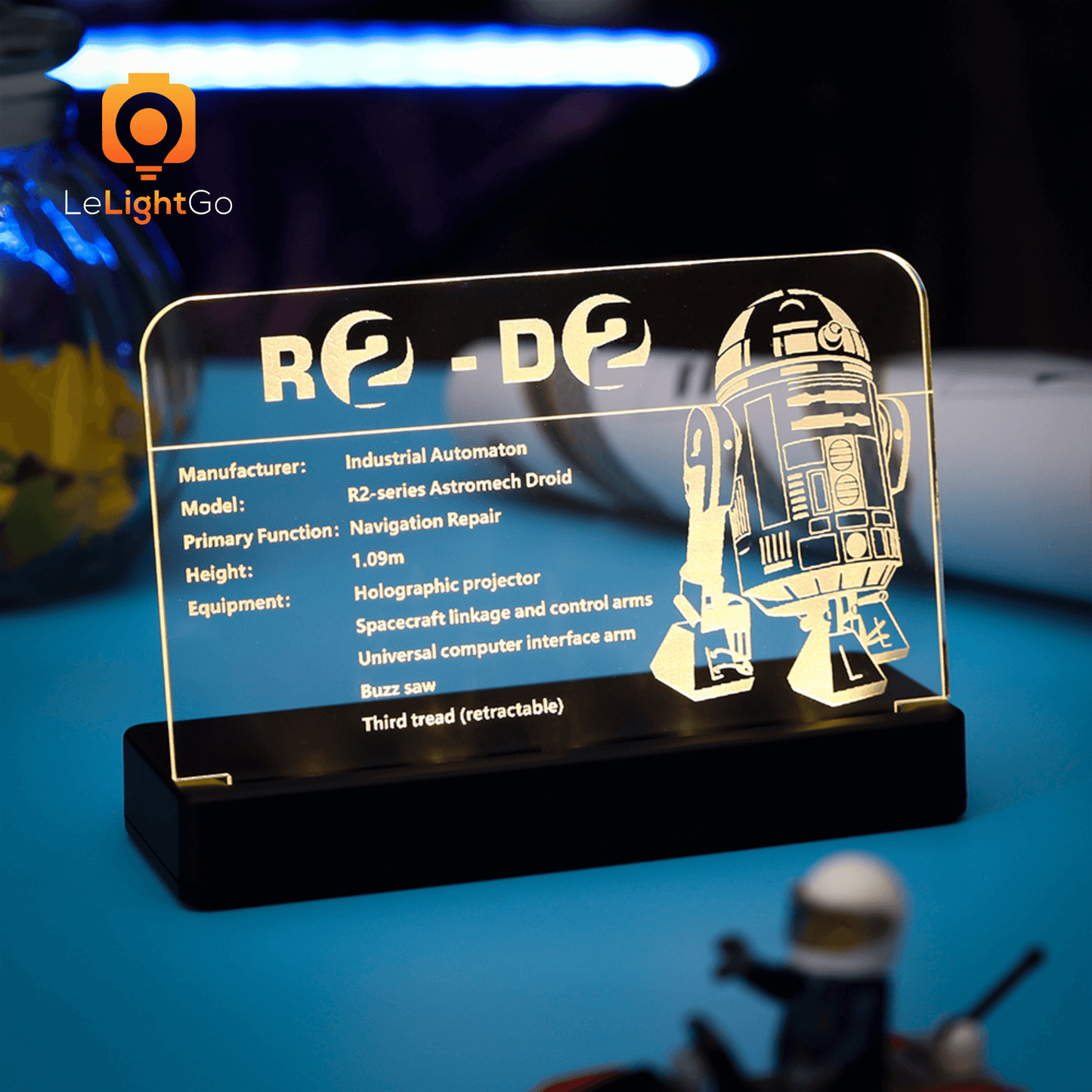 LED Nameplate for R2-D2 75308