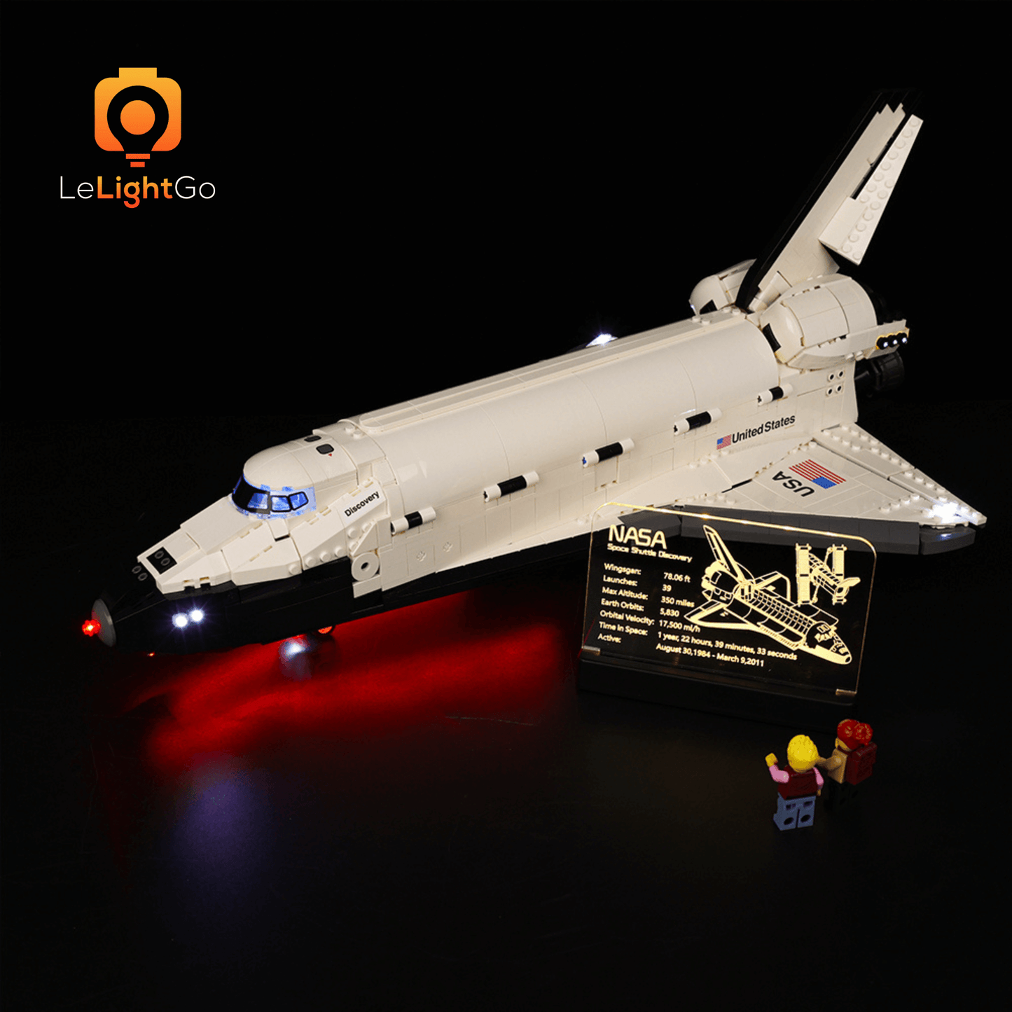 LED Nameplate for NASA Space Shuttle Discovery 10283