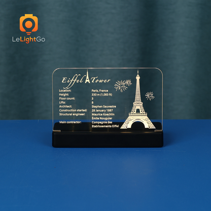 LED Nameplate for Eiffel Tower 10307