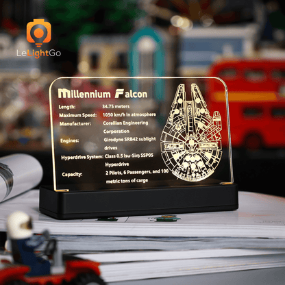 LED Nameplate for Star Wars UCS Millennium Falcon 75192