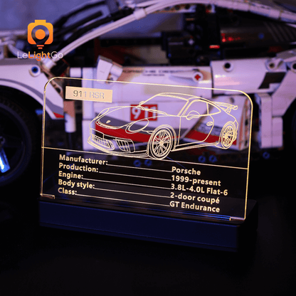 LED Nameplate for Porsche 911 RSR 42096