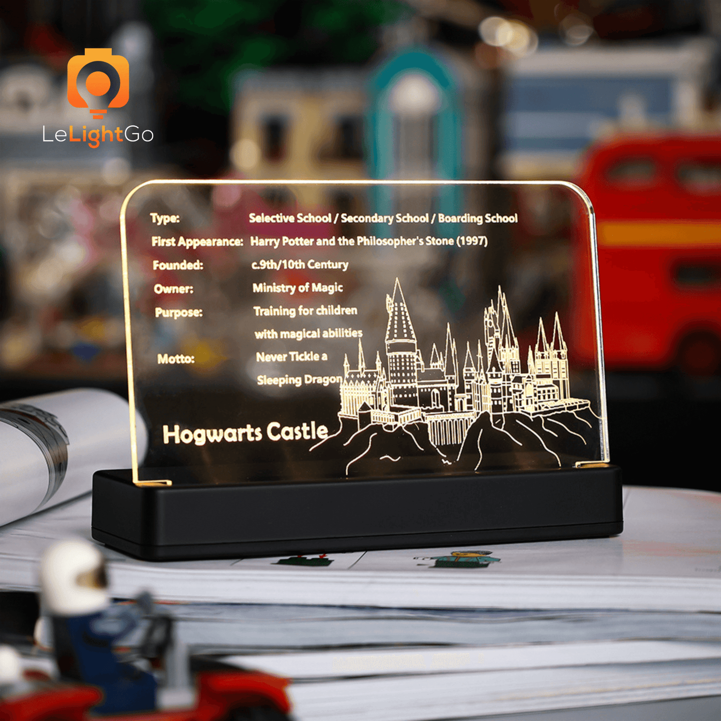 LED Nameplate for Hogwart's Castle 71043