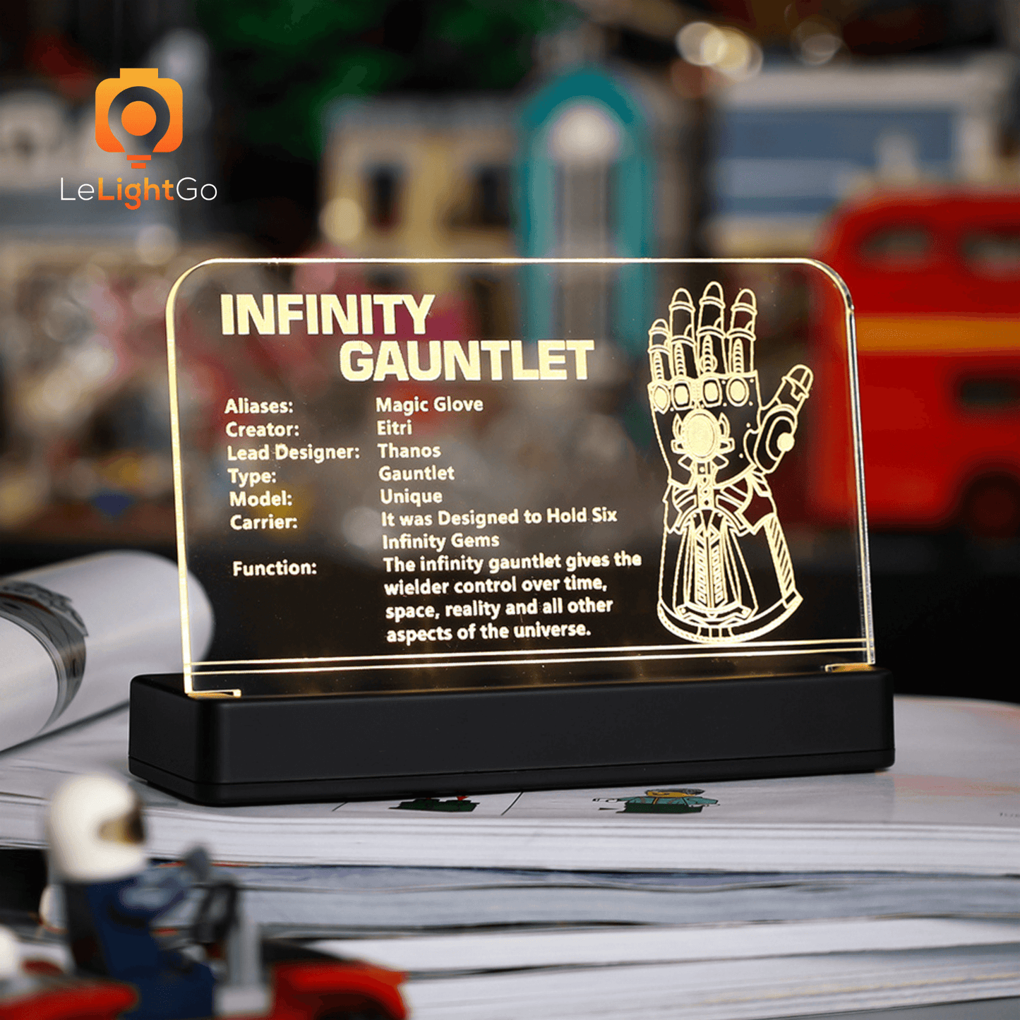 LED Nameplate for Infinity Gauntlet 76191