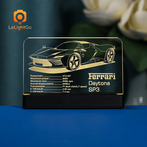 LED Nameplate for Ferrari Daytona SP3 42143