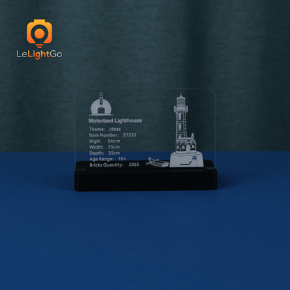 LED Nameplate for Motorized Lighthouse 21335