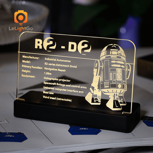 LED Nameplate for R2-D2 75308