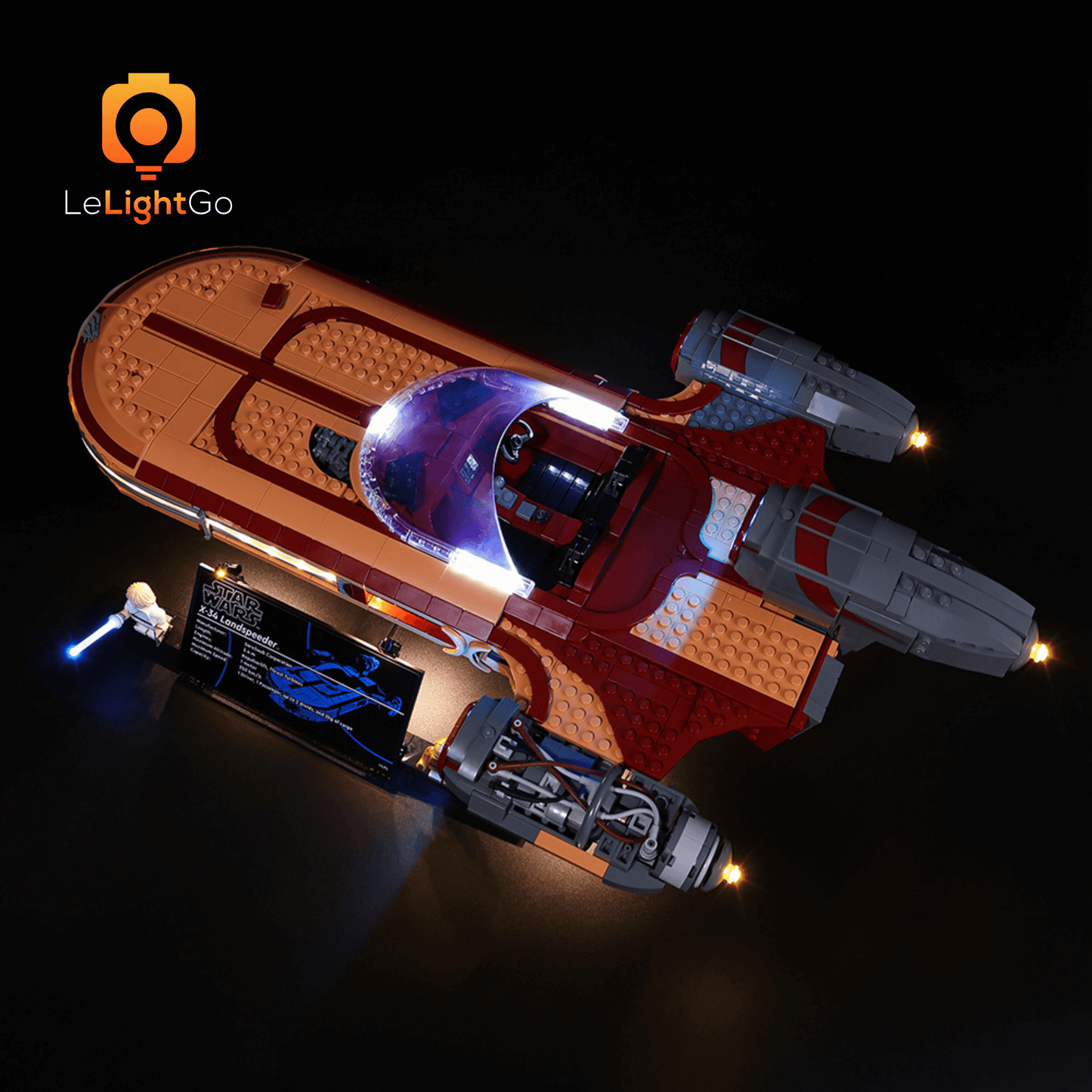 Light Kit For Luke Skywalker’s Landspeeder 75341