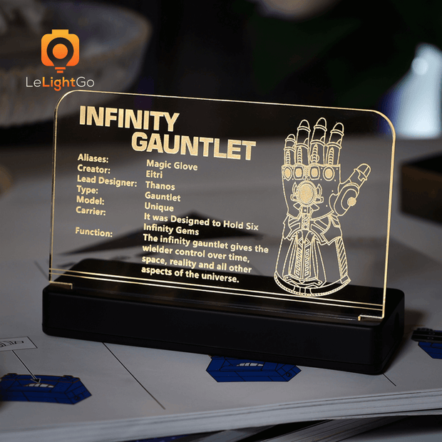 LED Nameplate for Infinity Gauntlet 76191