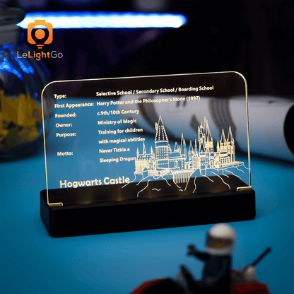 LED Nameplate for Hogwart's Castle 71043