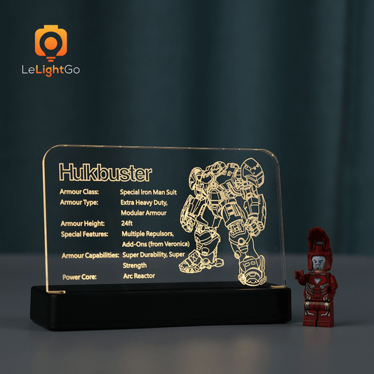 LED Nameplate for Hulkbuster 76210