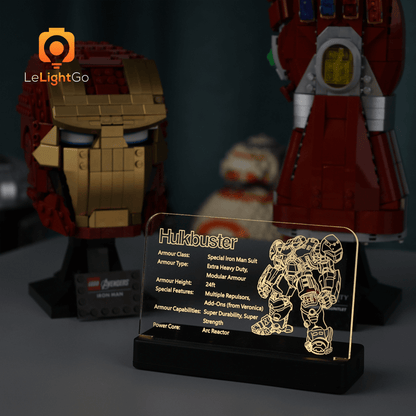 LED Nameplate for Hulkbuster 76210